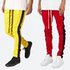 joggers sports pants contrast side stripe long drawstring custom mens track pants