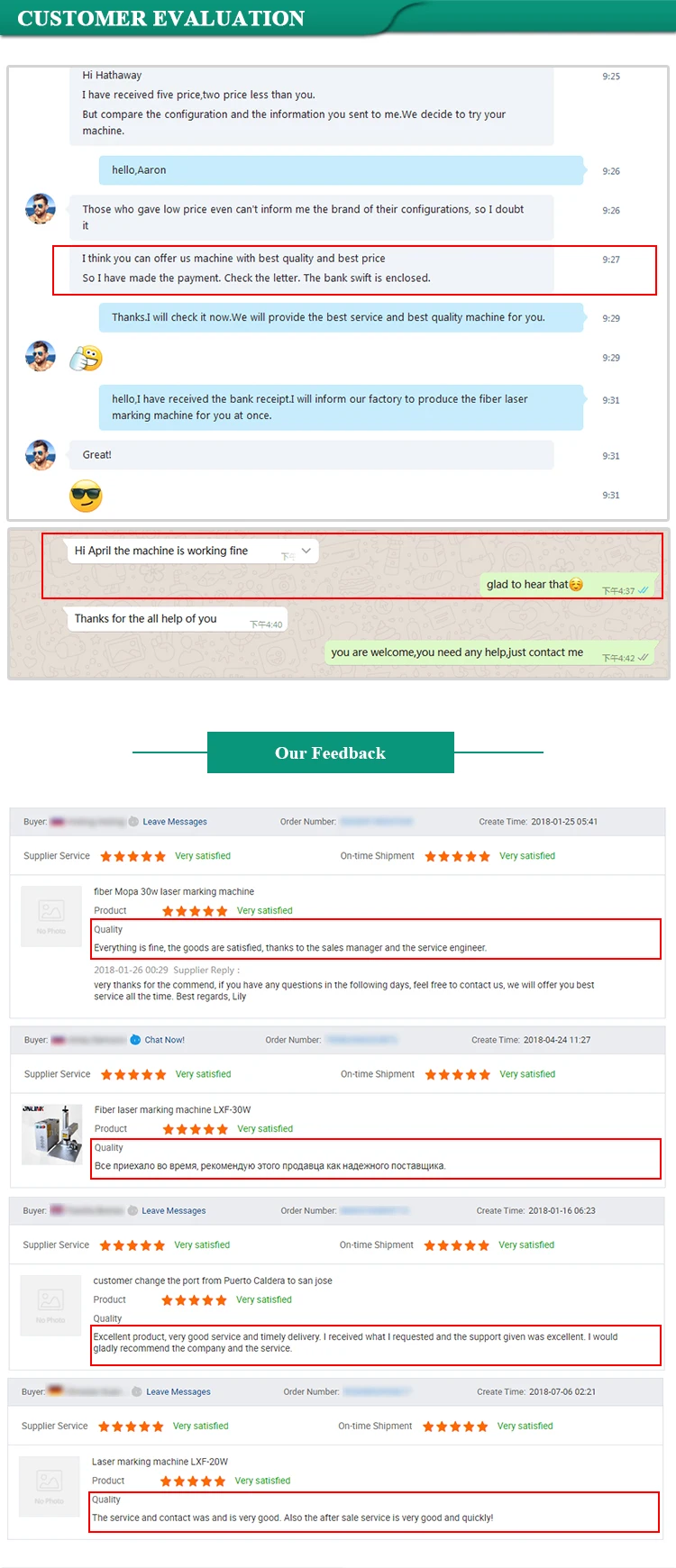 Online flying fiber laser marking machine with touch screen pc