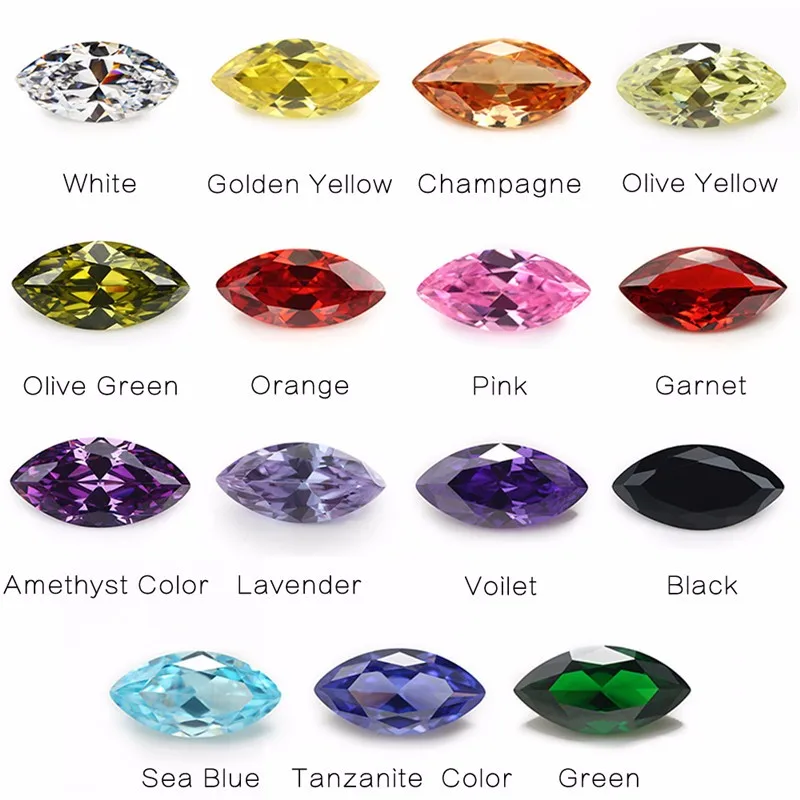 Wholesale Color Cz Stones Round Diamond Cut Cubic Zirconia Loose ...