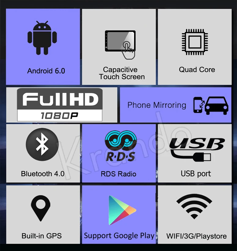 Krando Android 7.1 car navigation gps for suzuki sx4 2006-2014 for Fiat Sedici Hatchback 2006-2012 car radio DVD player KD-SS908