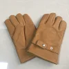 Men's Grain Pigskin Driver Industrial Safety Work Leather Hand Gloves with Keyston Thumb