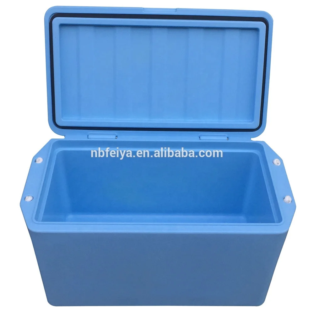 Custom heavy duty seafood storage Icebox 68L plastic Insulated ice box for fishing