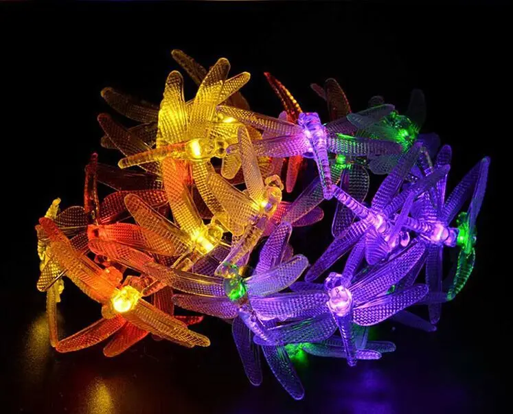 Solar Light String 20LED Outdoor Waterproof Garden Courtyard Chinese New Year Christmas Day LED Decorative Lantern String