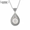 Legenstar Special Design Silvery Water Drop Snap Button Necklace