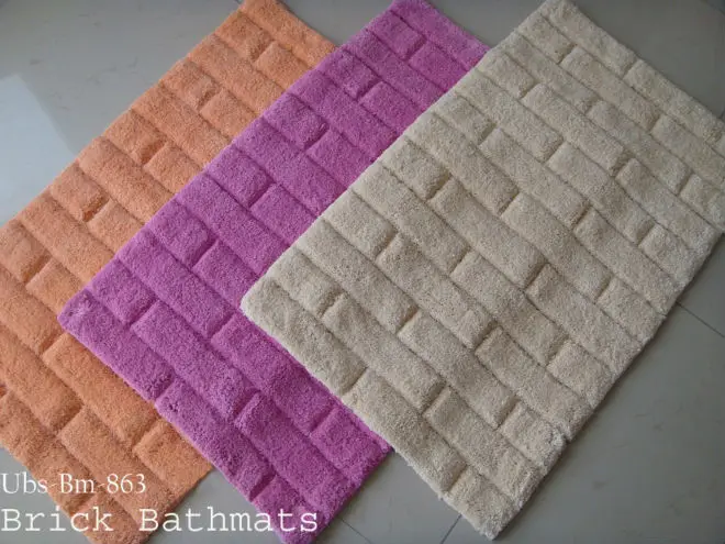 lilac bath mat