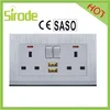 BS Standard Dual USB Power Point And Electrical Wall Switch Socket Plate Outlet USB Charger