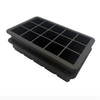 

Benhaida Manufacturer Flexible 15 Cavity Silicone Ice Cube Tray Square Ice Mold