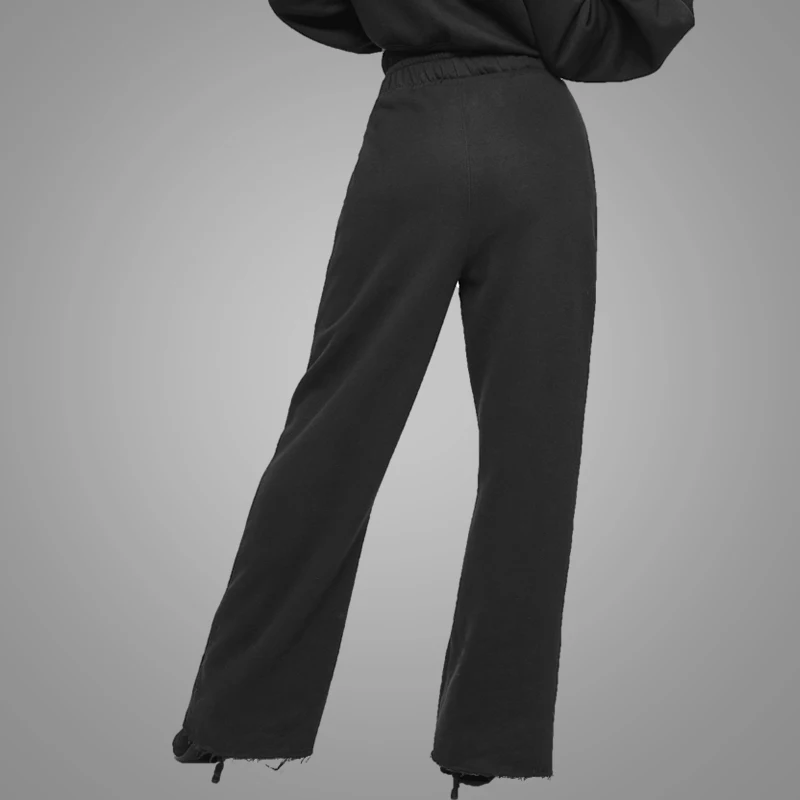 wide leg sweatpants ladies