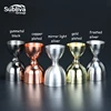 BARWARE 30/60ml Double Slim Waist Stainless Steel