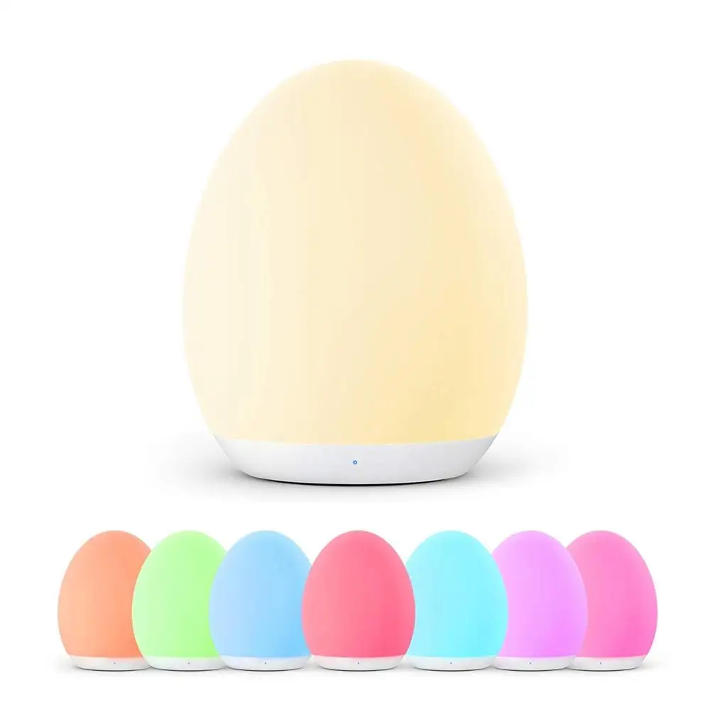 silicone USB rechargeable baby room children night light LED with timer