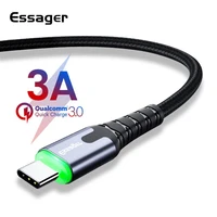 

Essager LED Fast Charging Cord USB Type C Charger Data Cable for Samsung S10 Oneplus 6t