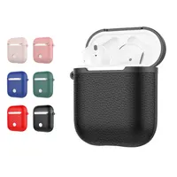 

2019 Hot Selling Accessories for Airpod Silicone Protective Hang Case with Keychain for outside