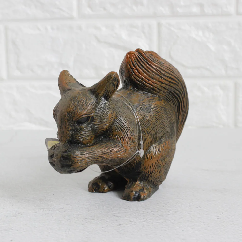 Little squirrel antique bronze animal sculptures