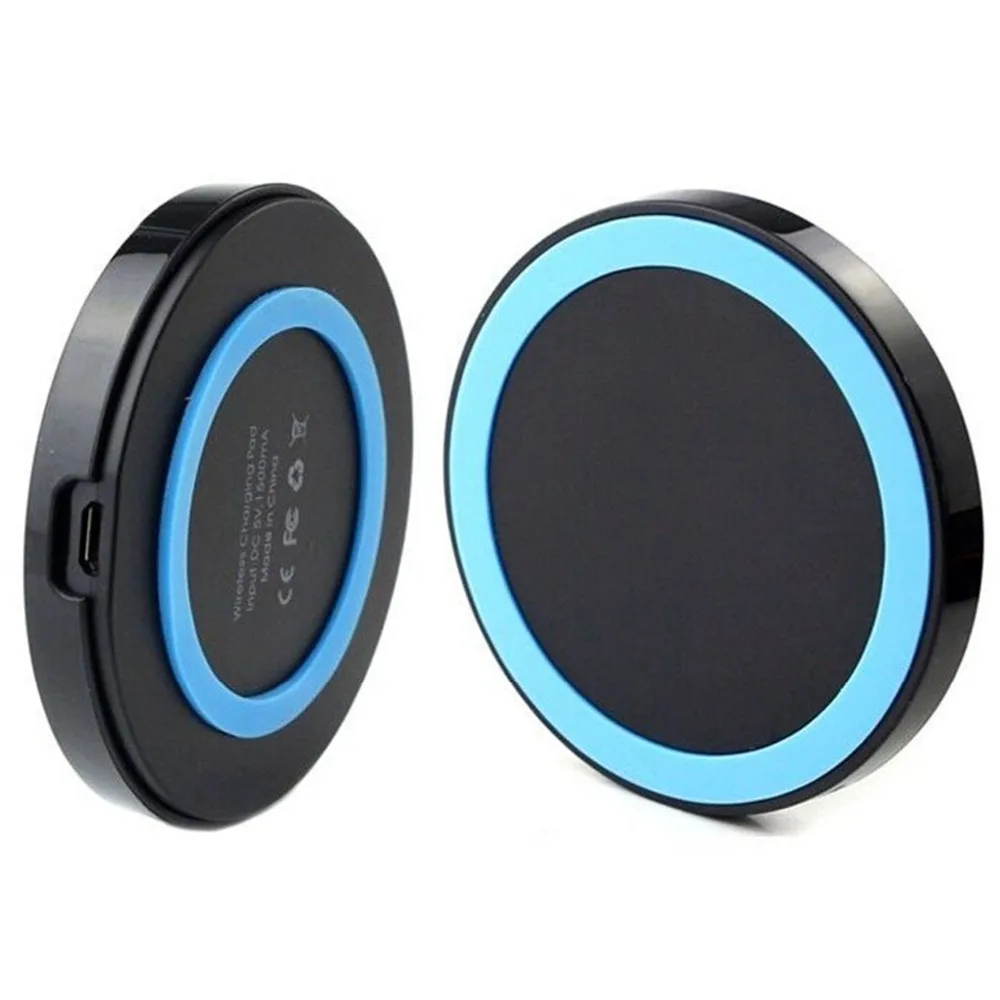 2019 hot Selling Wireless Charger Crystal Round Charging Pad for iPhone X QI Wireless Charger