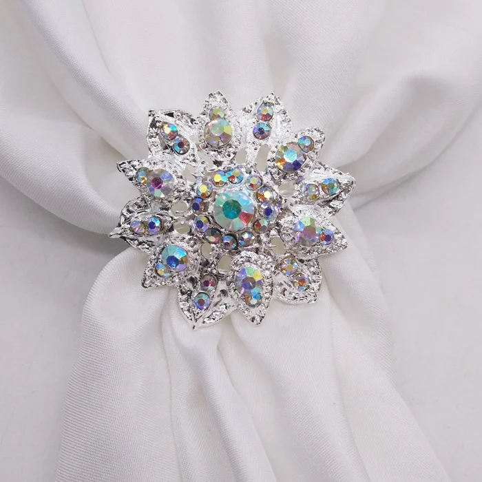 

AB rhinestone flower napkin ring rhinestone napkin holder