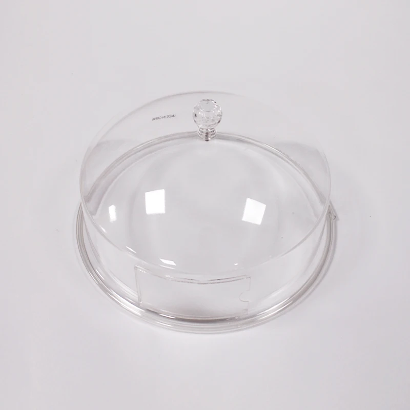 Custom Clear Hotel Restaurant Buffet Lid Acrylic Plastic Display Cake