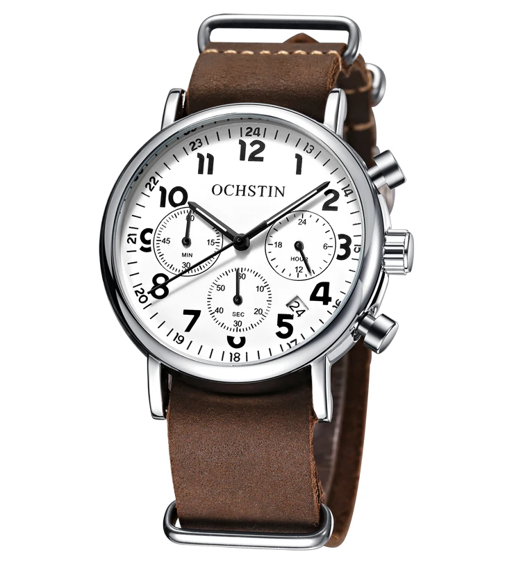 

OCHSTIN GQ081A Top Brand Men's Luxury Chronograph Sport Clock Watch Men Casual Sport Quartz Wrist Military Watches