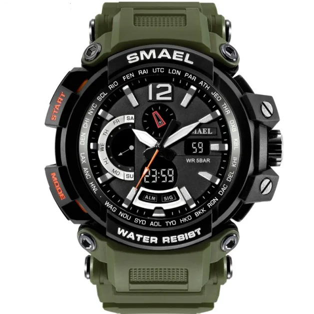 

SMAEL 1702 Shock Resistant 50M Waterproof Multi Function Sport Climbing Hand Watch for Man
