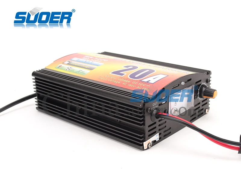 Suoer Automatic Universal 12V 20A Battery Charger