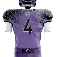 

Custom design sublimated manufacturer for blank white purple tackle twill american football uniforms