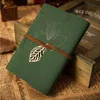 popular personal customized classical loose-leaf spiral pu leather notebook for promotion gift set