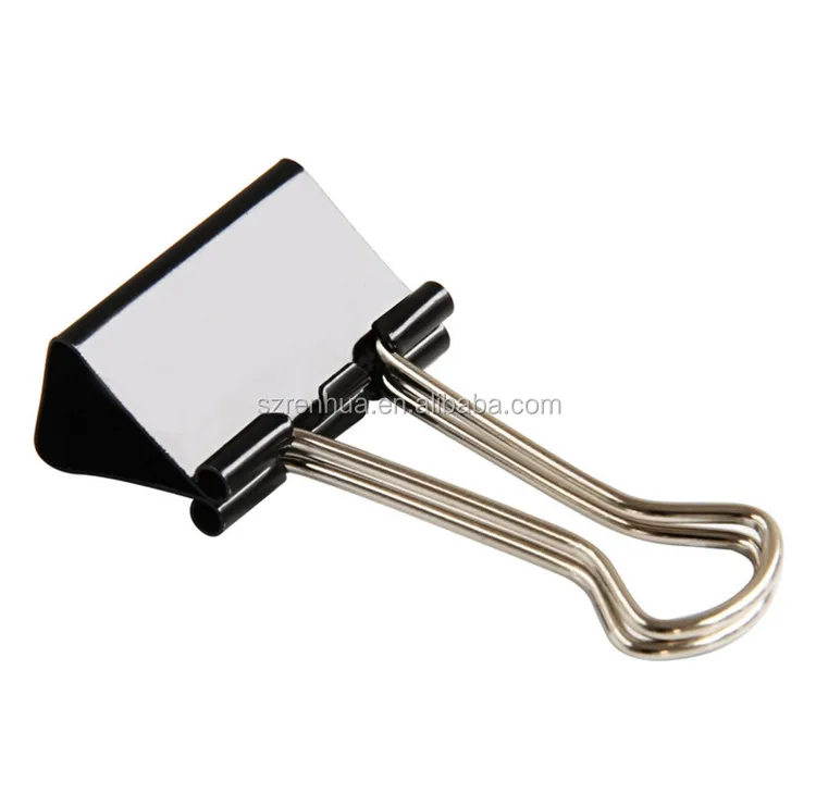 41mm Black Metal Documents Binder Clips/memo Clip Iron Binder Clips