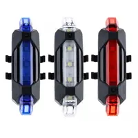 

Dropshipping Portable USB Rechargeable Bike Bicycle Tail Rear Safety Warning Light Taillight Lamp Super Bright