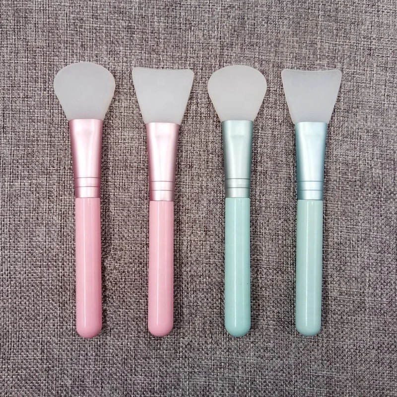 

Lovely Pink Blue Silicone Mask Applicator Silicon Spatula Hairless Brush for Face Mud Peel Masking