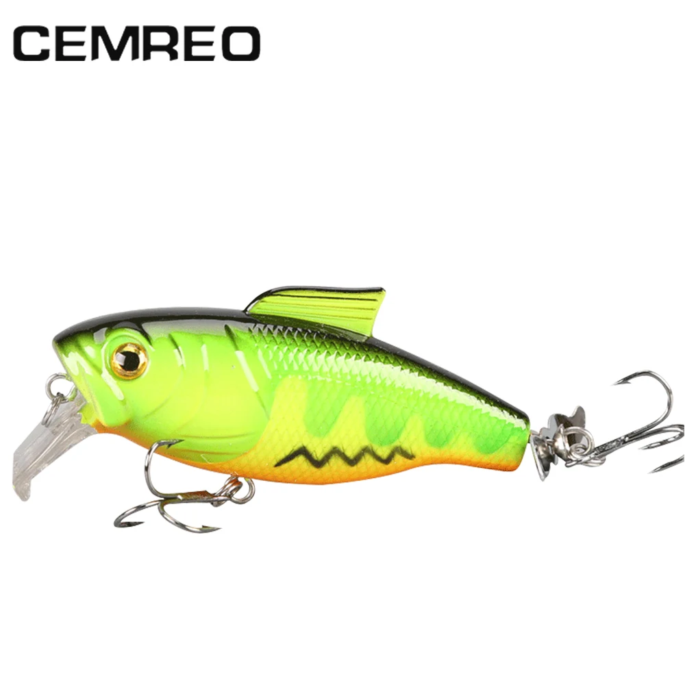 

CEMREO New Propeller Tail Minnow Fishing Lure with VMC Hook, 2 colors in stock