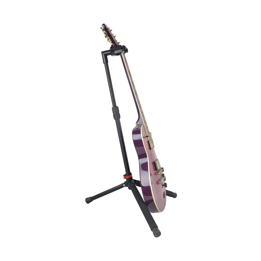 

Accuracy Pro Audio GS500 Professional Folding Portable Home Guitar Stand, Black and red