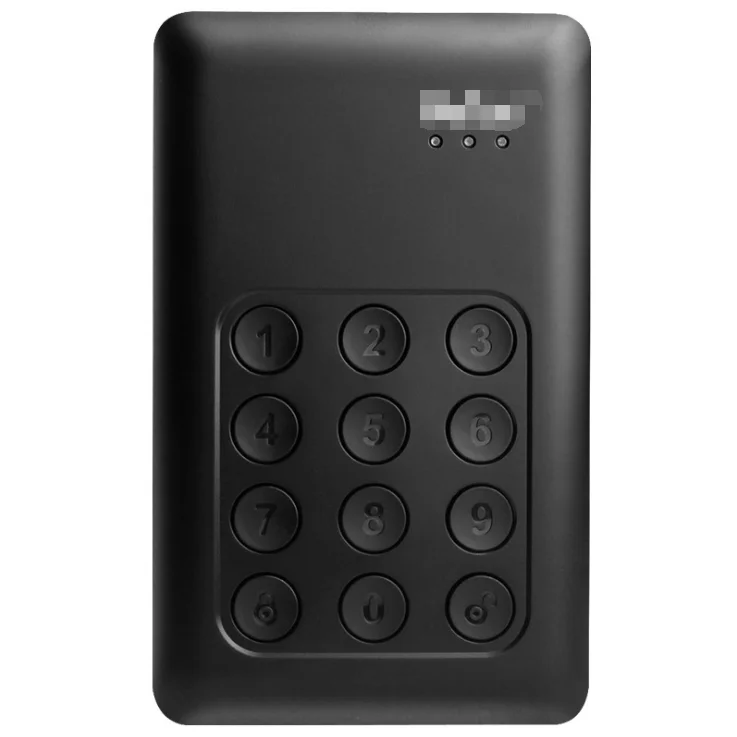 

Encrypted Hard Disk 1TB 2TB Key Hard Encrypted High Speed USB 3.0, Black