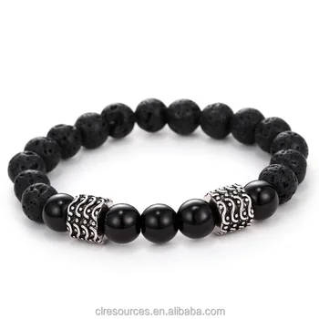 Fashion Elastic Retro Volcanic Stone Bracelet Energy Beads Fashion Elastic Retro Volcanic Stone Bracelet Energy Beads Men S Jewelry Whole