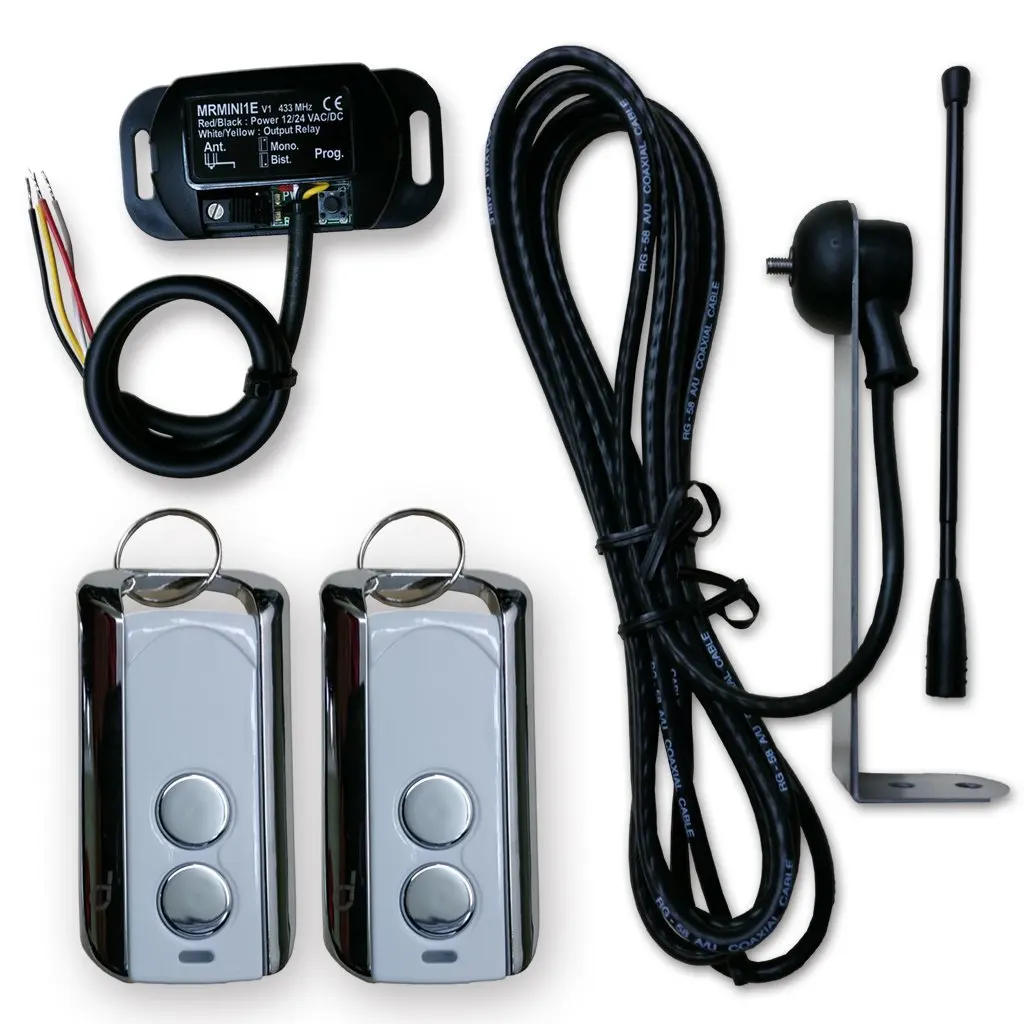 Modern Garage Door Opener Remote And Receiver for Small Space
