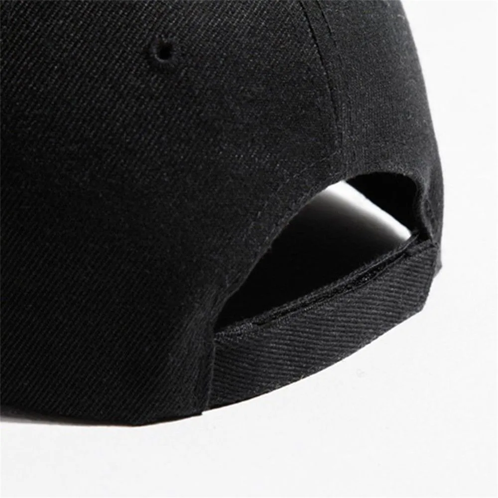 Classic Black Blank Baseball Cap 6 Panel Cotton Cheap Casquette Daily