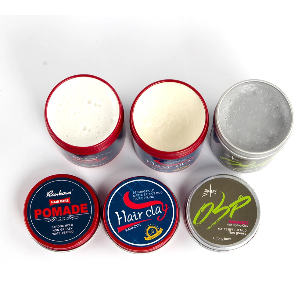 Private Label Extra Strong Hold Hair Matt Clay Pomade Water