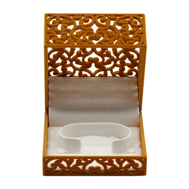 

Hot selling small velvet Christmas nesting gift jewelry box, Any color is available