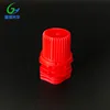 10mm transparent plastic double gaps spout plastic suction nozzle with cap