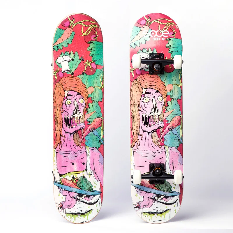 

KIDS Double Kick Tail Canadian Maple Skateboard deck elec skateboard decks, All color can be customized