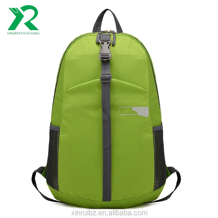 Ripstop Wholesale durable waterproof folding travel backpack, custom foldable backpack