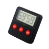 square Magnetic black mini digital kitchen timer for home DTH-68