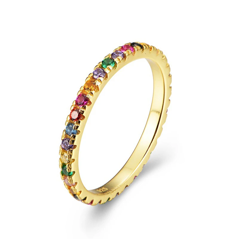 

2019 New Fashion Full Diamond Zircon Rings Gold 925 Sterling Silver Engagement Wedding Ring Holder Jewelry For Women