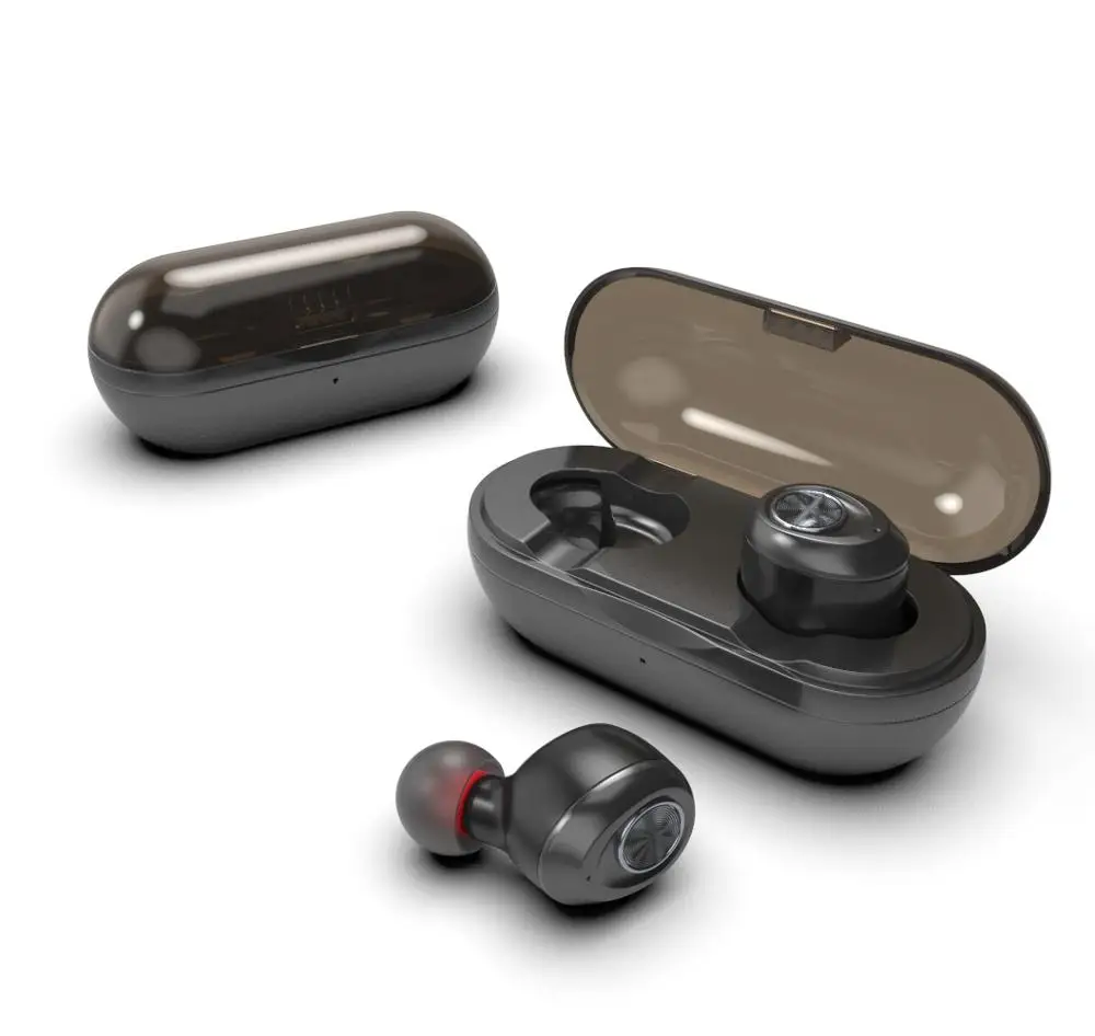 

2019 New Style Auto Paring TWS Earbuds BT V5.0 Stereo In Ear Bluetooth Earphone One button Control with Charging Case