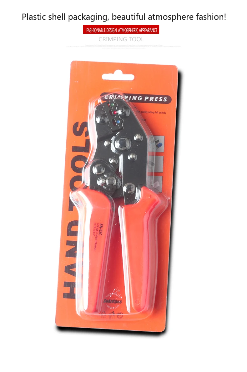 Ratchet Type Crimping Tool Cold Press Terminal Clamp