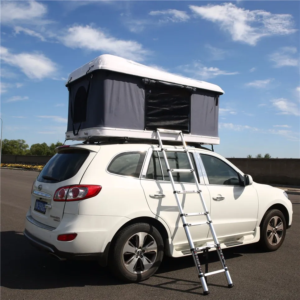 Car Camping 4wd Offroad Hard Shell Roof Top Tent With Side Awning China