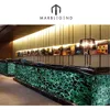 Hotel and villa used red and green jade red emerald stone slab