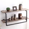 36" Industrial Pipe Rustic Bar Wall Mount Wine Racks with Shelves,Fashion Clothing Display Stand,Bathroom Storage Towel Rack