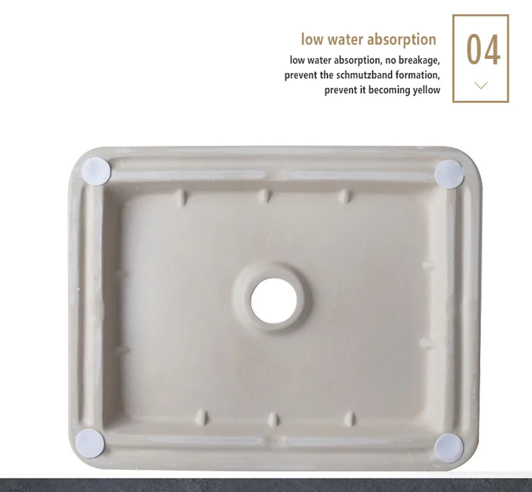 ARROW brand selling rectangular faucet shower water solid surface sink bathroom face hand wash ceramic basin