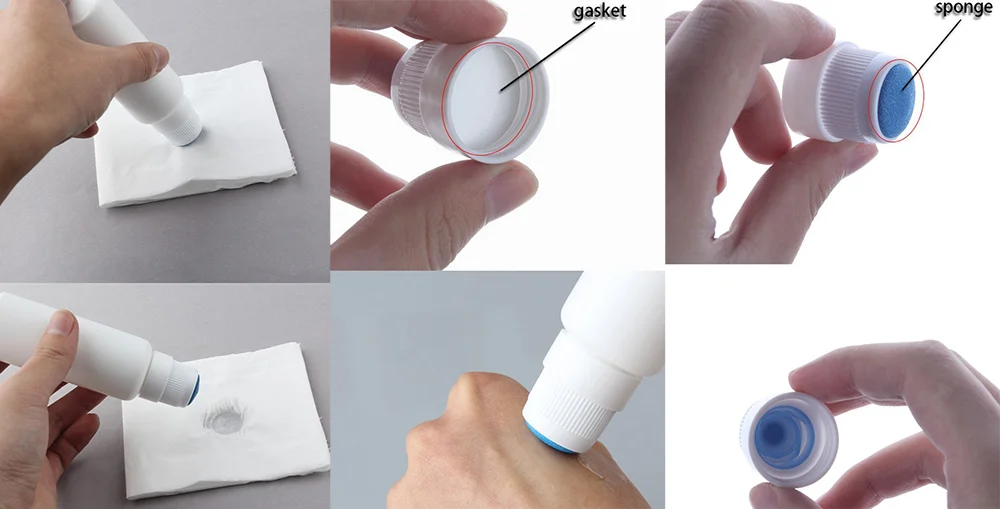 Colorful 40ml Pe Plastic Ink Bingo Daubers Bottle With Sponge