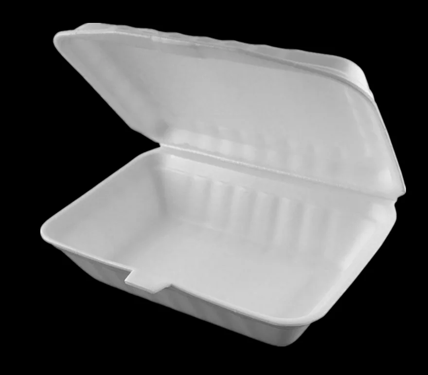 Food Grade Clear Multiple Disposable Absorbent Foam Clamshell Lunch Box