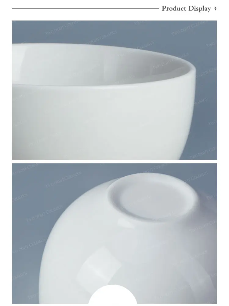 Fine china dinnerware microwavable bowls white porcelain salad bowl